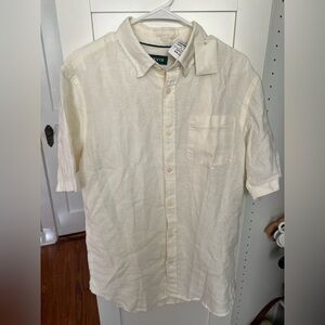 Orvis Cream Casual Button Down Shirt